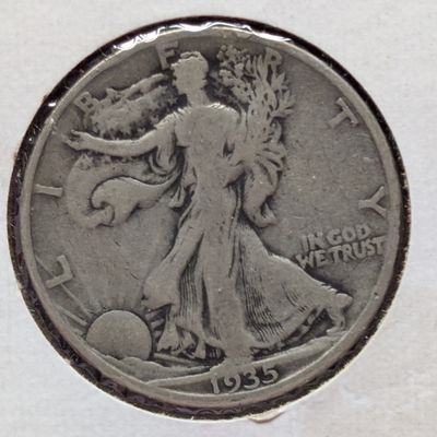 Sale Photo Thumbnail #184: 1935-D US Walking Liberty Half Dollar, 90% Silver