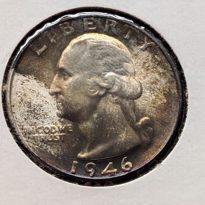 Sale Photo Thumbnail #393: 1946-D Washington Quarter, 90% Silver
