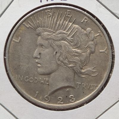 Sale Photo Thumbnail #345: 1923 Peace Dollar, 90% Silver, 26.73g