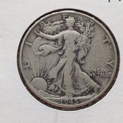Sale Photo Thumbnail #121: 1945-P Walking Liberty Half Dollar, 90% Silver