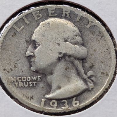 1936-S Washington Quarter, 90% Silver