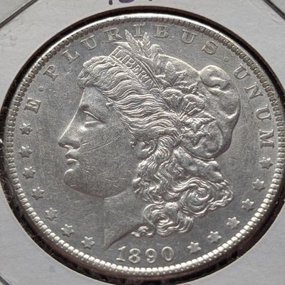 Sale Photo Thumbnail #228: 1890 Morgan Dollar, 90% Silver, 26.73g