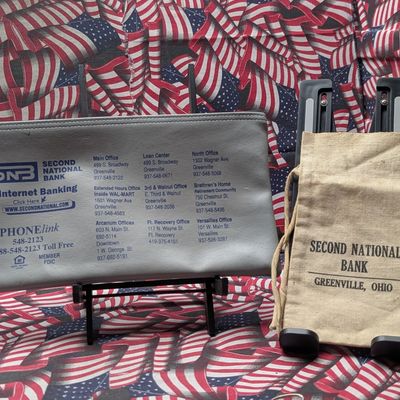 Sale Photo Thumbnail #415: (2) Second National Bank of Greenville, Ohio Deposit Bags