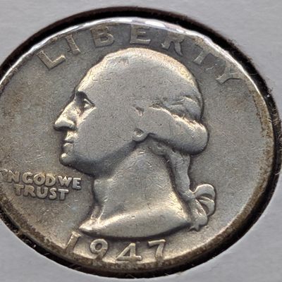 1947-P US Washington Quarter, 90% silver