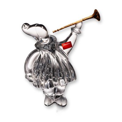 Baccarat by Jean Boggio Crystal Masquerade Trumpeter Figurine