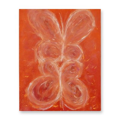 A Contemporary Abstract Expressionist Painting on Canvas