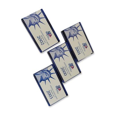 4pc US Mint 2000-2003 Proof Set Collection