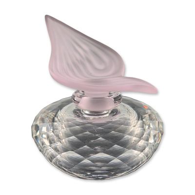 Swarovski Silver Crystal Rose Flacon Bottle with Stopper