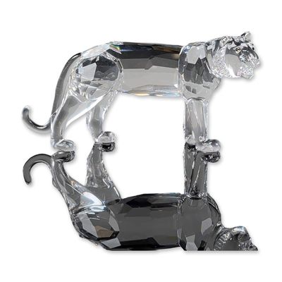 Swarovski Silver Crystal Figurine,  Tiger