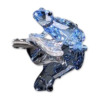 Swarovski Crystal 2009 Event Figurine, Dart Frog on Leaf