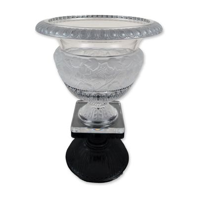 Shannon Crystal by Godinger Large Pedestal Urn Vase, Athena Collection