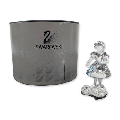 Swarovski Crystal Figurine, Little Red Riding Hood with Basket