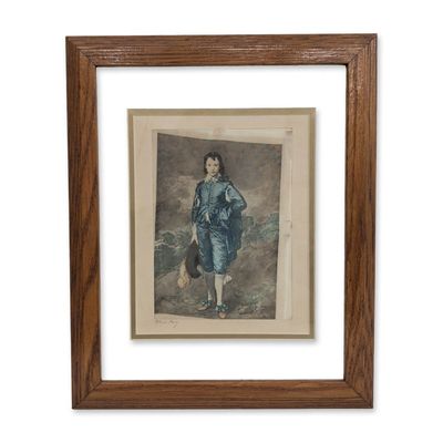 After Thomas Gainsborough (British, 1727-1788), The Blue Boy Print on fabric