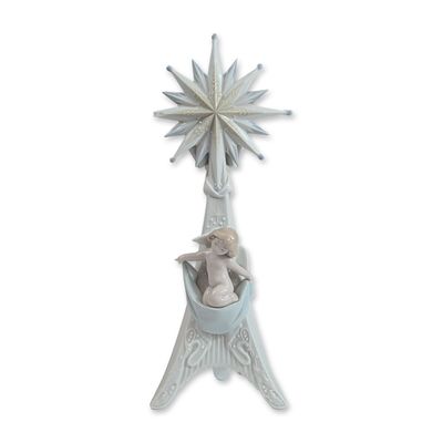 Lladro Porcelain Holiday Light 6619 Candle Holder