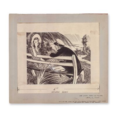 Wayne Hall Illustration for The Ships They Go To Sea