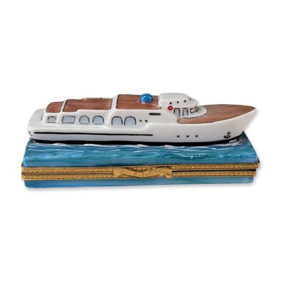Limoges Carenton Hand Painted Porcelain Excellence Cruise Ship Box