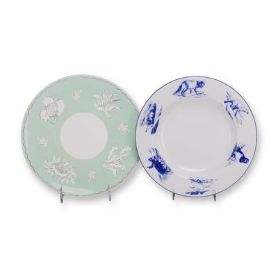 Two Ceramic Plates by Wedgwood and Porsgrund
