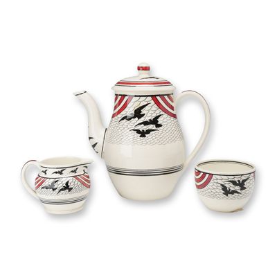 3pc Wedgwood Ceramics Including a Sunbirds Pattern Service