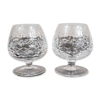 Pair of Rogaska Gallia Crystal Brandy Snifters
