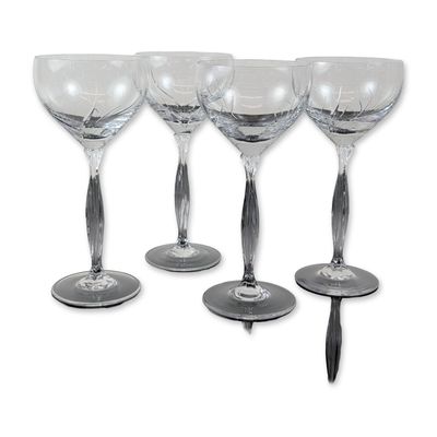 Set of Four Spiegelau Vesta Crystal Water Goblet