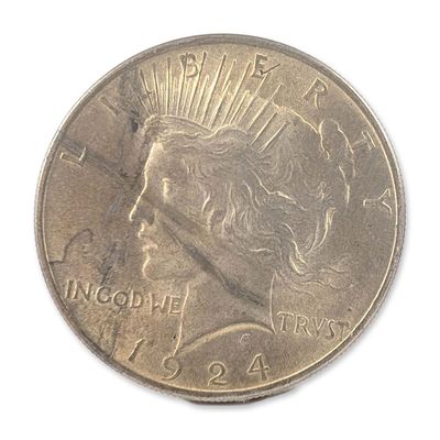 US 1924 Peace Silver Dollar Coin