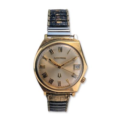 Bulova Accutron Wristwatch with 14kt Gold Case