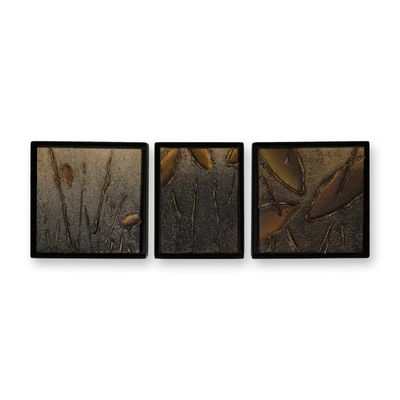 Richard Boprae (Canadian b.1971) Mixed Media Triptych, Healing, Signed