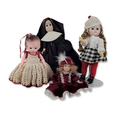 Group of Four Assorted Collector Dolls