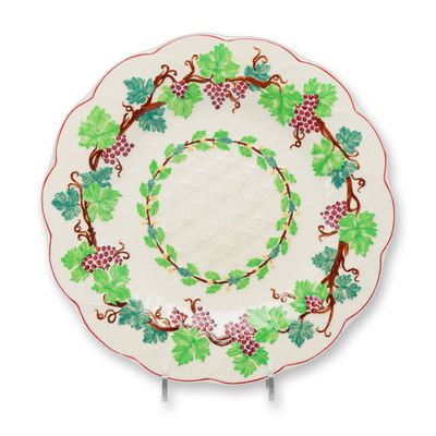 Wedgwood Etruria Hand-Painted Earthenware Grapevine Plate