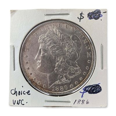 US 1886 Morgan Silver Dollar