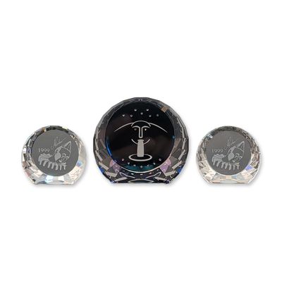 3pc Swarovski Crystal Paperweights