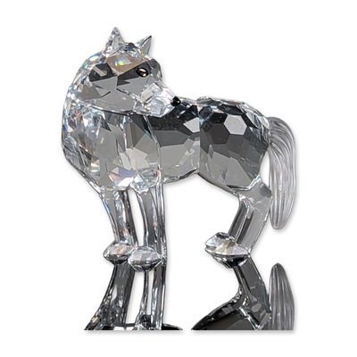 Swarovski Silver Crystal Figurine, Wolf