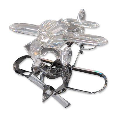 Swarovski Crystal Figurine, Aeroplane