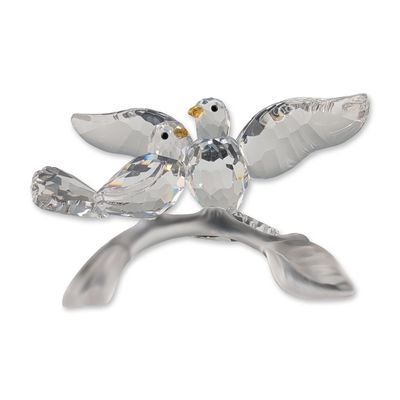 Swarovski Crystal Turtledoves Figurine