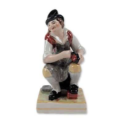 William Kent Staffordshire Pottery Cobbler Figurine