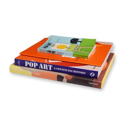 Four Pop Art Hardcover and Softcover Books, Various Publishers