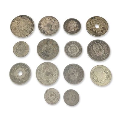 14pc Collection of World Coins