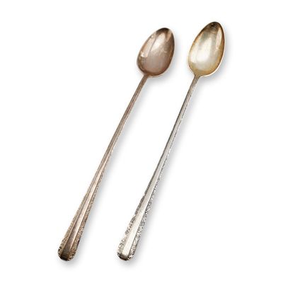2pc Towle Candlelight Sterling Silver Iced Tea Spoons