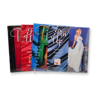 4pc Avalanche Publishing Vintage Style Pin Up Calendars