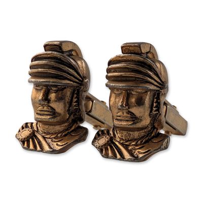 Anson Roman Soldier Gold-Tone Cufflinks
