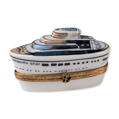 Limoges Seabourn Spirit Hand-Painted Porcelain Trinket Box