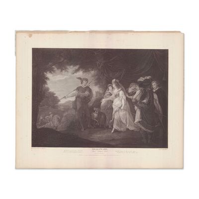 William Hamilton Engraving Love's Labour's Lost Boydell Gallery 1792