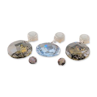 5pc Swarovski Crystal Society Window Ornaments and Pins