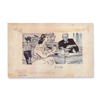 Wayne Hall American 1905-1969 Original Illustration Case of William Smith