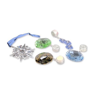 5pc Swarovski Crystal Annual Edition and SCS Ornaments