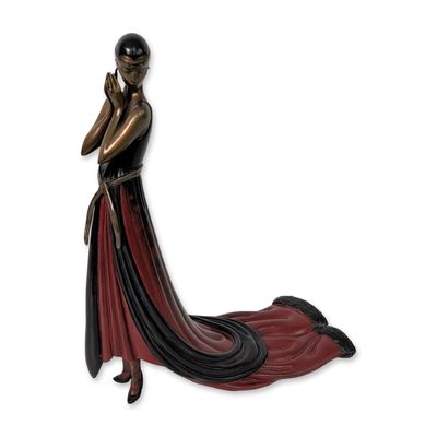 Sale Photo Thumbnail #162: Erte (Russian/French, 1892-1990) Polychrome Bronze Sculpture, Splendor, Signed & Numbered