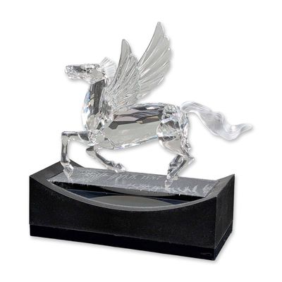 Sale Photo Thumbnail #71: 2pc Swarovski SCS 1998 Annual Edition Figurine, Pegasus with Base