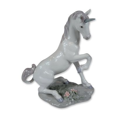 Sale Photo Thumbnail #451: Lladro Privilege Porcelain Magical Unicorn Figurine 7697