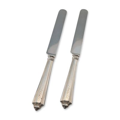 Sale Photo Thumbnail #133: Pair of Gorham Plymouth Sterling Silver Handled Knives