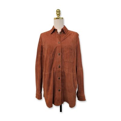 Sale Photo Thumbnail #584: Biella Collezioni for Trillion Suede Leather Shirt Jacket